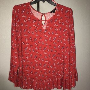 Signature Studio 1X long sleeve flowy top boho